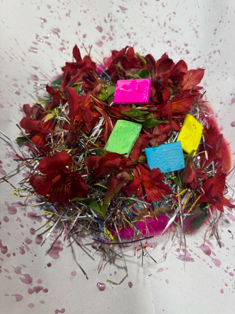 Mesitas/Altares realizados con el Colectivo Ch'ixi